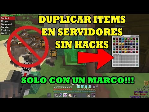 ¡DUPLICAR ITEMS EN MINECRAFT SURVIVAL O EN SERVIDORES!