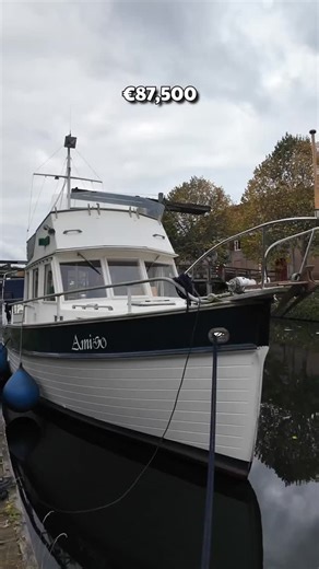This Grand Banks 32 was delivered in October 1978, and she’s still running the original Ford Lehman 120hp diesel. A naturally aspirated engine with a reputation for longevity and judging by the condition of this one, it’s clearly had the right care. The layout’s classic trawler: safe walkaround decks, a roomy flybridge, and a practical interior that still holds up nearly five decades on. No teak decks to worry about up top it’s all been resealed and repainted, but the cockpit’s been re-laid in t