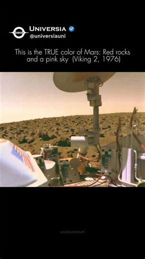 ᴜɴɪᴠᴇʀsɪᴀ | This is the true color of Mars. 🔴 Taken by the Viking 2 lander in 1976, this image gave us one of our first high-resolution looks at the... | Instagram