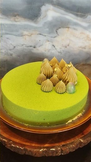 Pistachio Velvet cake #cake #viral #shorts