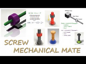 SCREW Mechanical Mate in SolidWorks in 6 Minutes!
