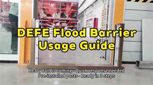 Flood Control Barrier Home Wall Install Removable Aluminum Flood Barrier Panel Plank Board Door Flood Barriers for Warehouse