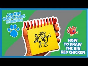 Jon Kim Blue's Clues Drawing - How To Draw The Big Red Chicken