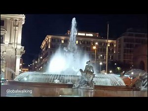 Walking in Rome, Italy at Night | 4K City Night Walk Tour