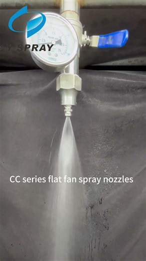 Stainless Steel Flat Fan Spray Nozzle for Industrial Cleaning & Cooling
