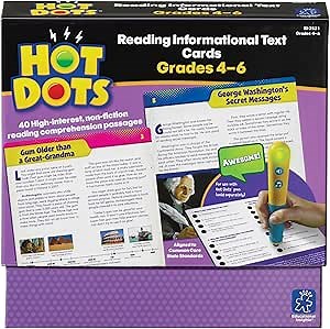 Educational Insights Hot Dots Reading Informational Text—Grades 4-6