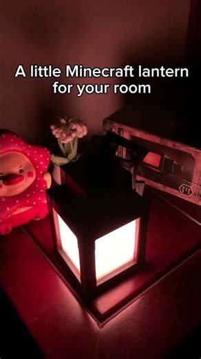 A little Minecraft lantern for your room! #minecraft #lantern #lamp