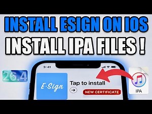 [UPDATE] Install ESign and IPA Files on iPhone & iPad NO PC | Install IPA Files on iOS 15 -26.4