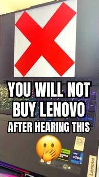 YOU NEED TO KNOW THIS BEFORE BUYING LENOVO LAPTOP! #lenovolaptops #lenovo