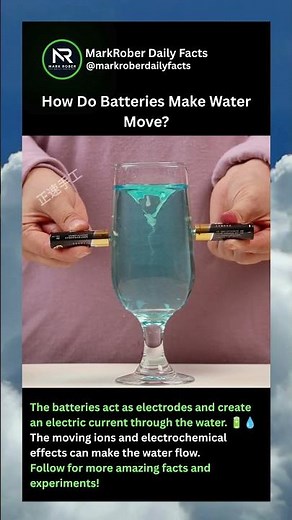How Do Batteries Make Water Move? #facts