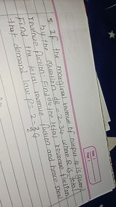 5. If the marginal revenue of output Q is given by the equation... | Filo