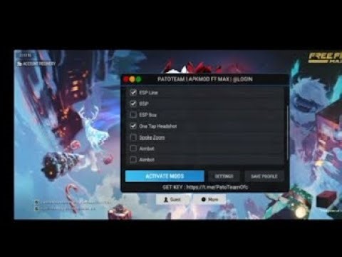 #free100% Working Panel FF Max 🔥 ESP Box, One Tap, Spoke Zoom New Trick