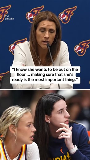 Fever head coach Stephanie White on Caitlin Clark’s recovery. (via @indianafever) | Yahoo Sports