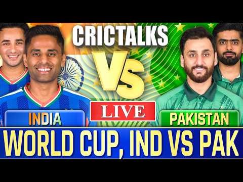 🔴 Live: IND v PAK, World Cup, Cricket Live Match Today Scores & Commentary, Last 8 Overs