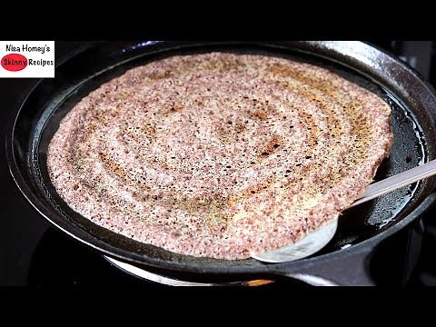 How To Make Ragi Dosa - Crispy Ragi Millet Dosa Recipe - Weight Loss Millet Recipes | Skinny Recipes