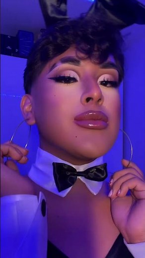 Gender Fluid Transformation: Bunny Inspired Look with Dramatic Makeup#genderfluid