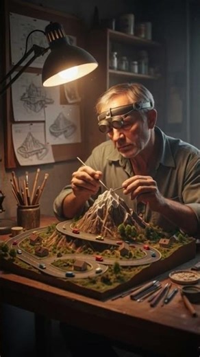 Mini Highway Model – Satisfying to Watch#Miniature #ModelCity #Cinematic #CreativeBuild #Shorts