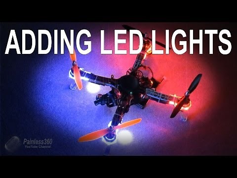 How to install LED light strips (5050 and 3528 class) easily to your quadcopter/helicopter