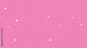 Snowing snowflakes on pink background, holiday snow design and christmas background