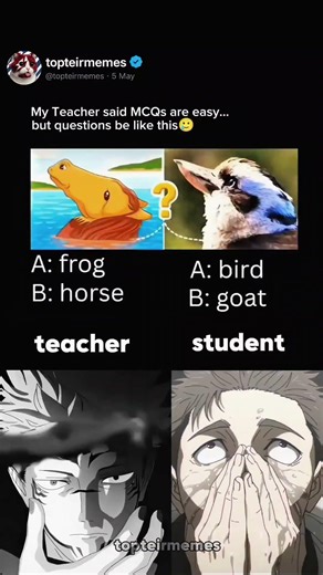 my teacher said MCQs are easy but question be like this 💀