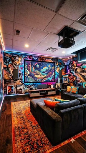 Epic Room Makeover Timelapse: Building the Ultimate Home Theater! 🛠️🔥