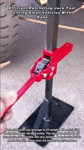 Efficient Ratcheting Jack Tool Lifting Small Vehicles With Ease