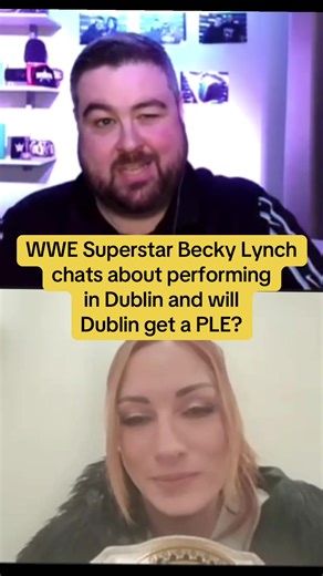 WWE Superstar Becky Lynch chats about performing in Dublin and will Dublin get a PLE? #beckylynch #wwebeckylynch #wwedublin #wwetok #wrestletok