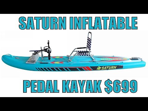 Saturn Inflatable Pedal SUP Fishing Kayak PSUP325 || Best Pedal Kayaks 2024