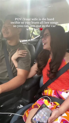 POV: Your wife is die hard swiftie so you learn all her songs so you can jam out in the car with her ♥️ #swiftie #marriedlife