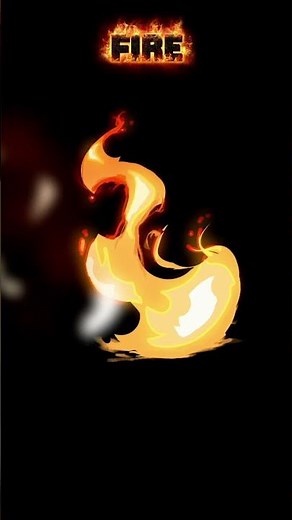 Step-by-step fire rendering process #drawingprocess #digitalpainting #drawingtutorial