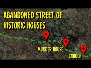 I found ABANDONED STREET of historic houses in woods of Pennsylvania