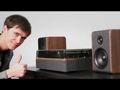 Meet the Nocturne Record Player with Speakers | Crosley Record Player