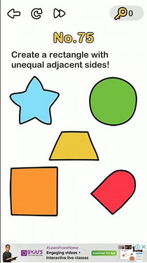 Create a rectangle with unequal adjacent sides