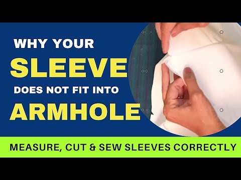 How to Sew Sleeves into Armhole Perfectly Step By Step Measure, Cut, Sew | Stitching Mall