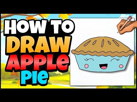 How to Draw an Apple Pie 🍎 🥧 Thanksgiving Art for Kids | Step by Step Lesson