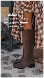Step out in style, rain or shine. Discover Dolce Vita’s best-selling waterproof suede boots. | Dolce Vita