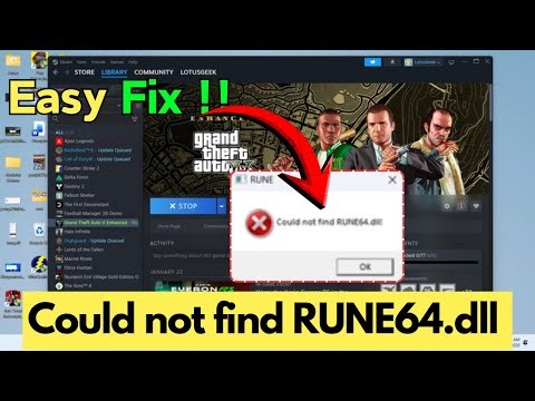 GTA 5 Could not load Rune64 dll
