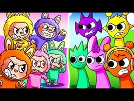 LABUBU vs. SPRUNKI... (Cartoon Animation)-2