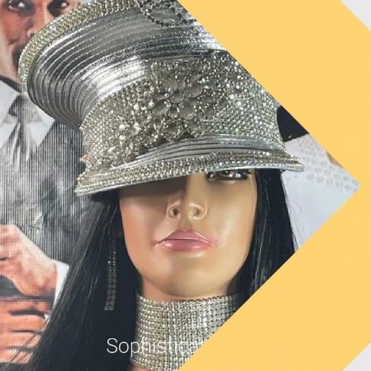 Donna Vinci Hats, @Church Rapturegold.com Hats, Womens Church Hats, , Kentucky derby rhinestones