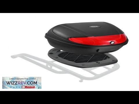 VEVOR Motorcycle Top Case Universal Durable PP Material Motorbike Tail Box
