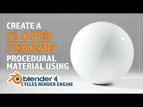 CREATE A PROCEDURAL GLAZED CERAMIC MATERIAL IN BLENDER V4