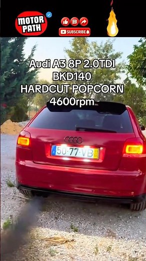 TUNED AUDI A3 2.0 TDI With Hardcut Limiter😍 BKD140 A3 8P #audi #a3 #tdi #bkd140 #diesel #hardcut