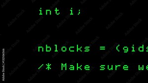 Hacker code running down a computer screen terminal