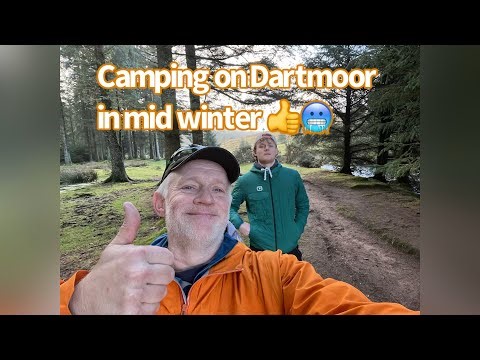 Wild camping on Dartmoor in the deep mid winter