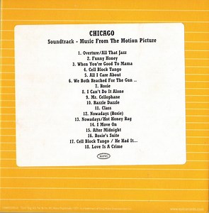 Various - Chicago - Soundtrack (Music From The Motion Picture)
