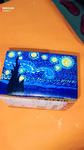 Starry Night Painting | Van Gogh #starrynight #starrynightvibes #vangoghart #shortsfeed #shorts#art
