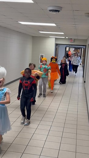 18K views · 311 reactions | The elementary students paraded thru the middle and high school hallways to show off their costumes!!!! What fun! | Kewaunee School District | Facebook