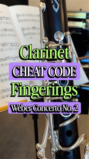 Jenny Clarinet on Instagram: "Historic high notes call for reliable fingerings! Fun fact: this is one of the earlier uses of upper altissimo in the clarinet repertoire in a standard work! 🎵🎶 What pieces/excerpts should I do next? Clarinet fingering chart builder: Bret Pimentel #clarinet #clarinets #clarinete #clarinetes #clarinetista #clarinetist #clarinetists #clarinette #clarinetto #klarinet #klarinette #klarnet #clarinetplayer #clarinetperformance #clarinetlessons #musiceducation #musiceduc
