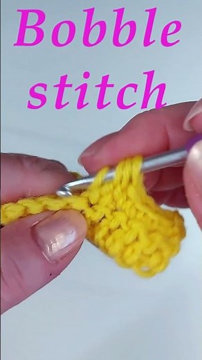 How to crochet the bobble stitch. Stitch tutorial