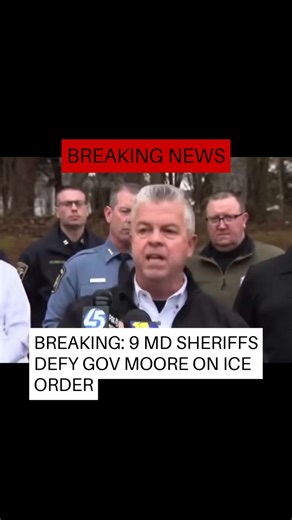 Breaking: At least nine Maryland sheriffs are defying Governor Wes Moore's ban, pledging to continue deputizing officers with ICE for immigration screenings. The move pits local law enforcement against state authority in a high-stakes showdown over jurisdiction and public safety. Supporters praise their courage; critics warn of legal chaos. Authorities brace for court battles and political fallout, and President Trump's allies could amplify this into a national flashpoint. Stay tuned. #breaking 